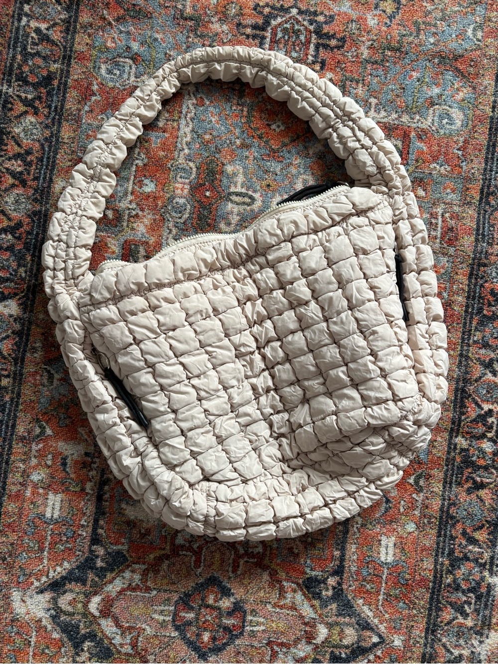 Beige Bubble Bag